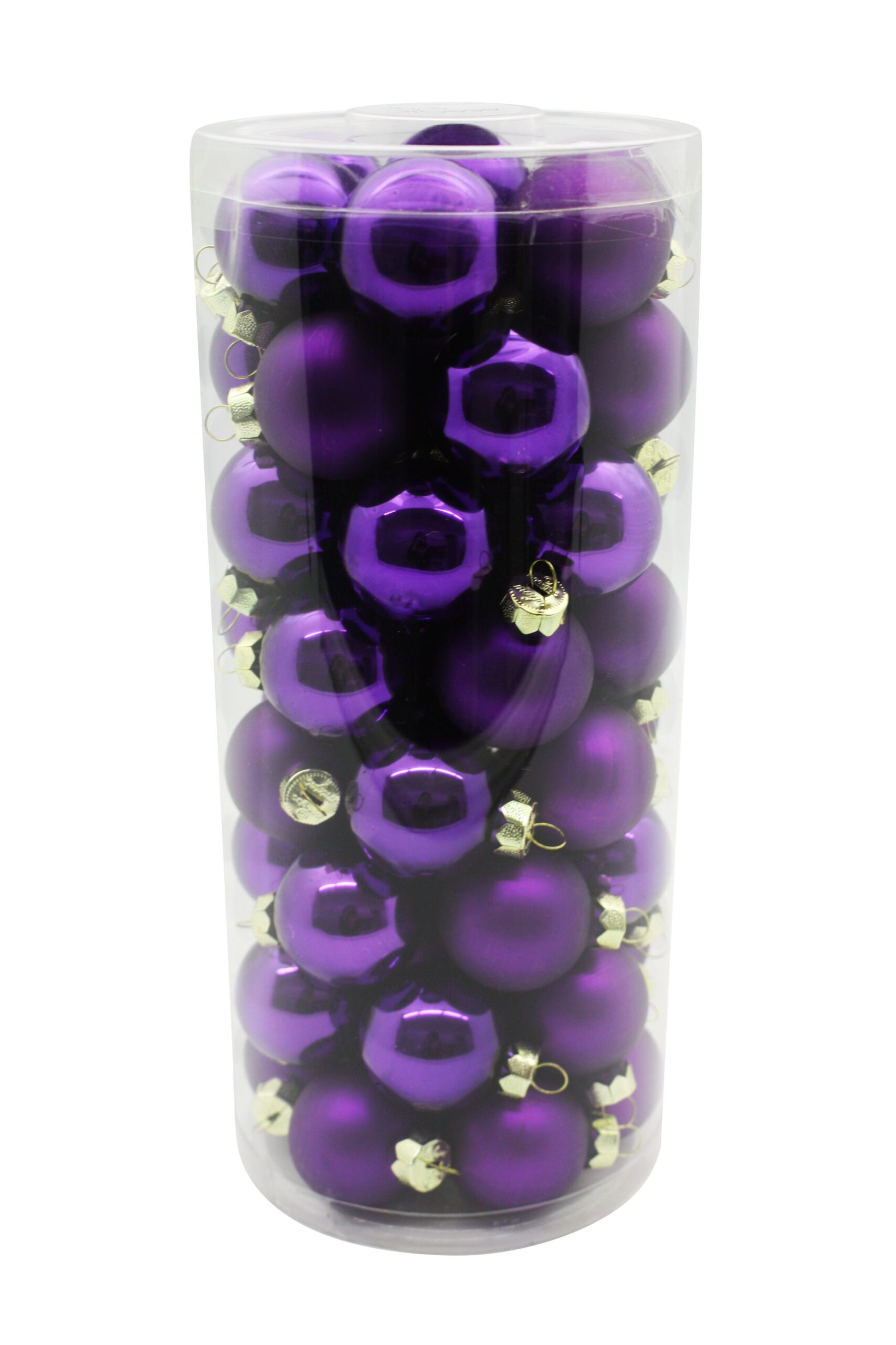 Magic by Inge Weihnachtskugeln Purple, Glas 4 cm (55-tlg.)